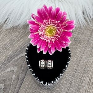 💕BRIGHTON ABC'S Silver Hearts Spacers Beads